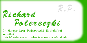 richard polereczki business card